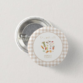 Sie ist ab vom Markt Floral-Bridal-Shower Button