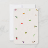 Sie ist abgemeldet Floral-Bridal-Shower Dankeskarte (Rückseite)