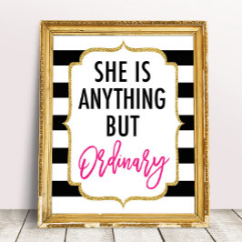 Sie ist alles andere als ein normales Party-Zeiche Poster