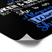 Sie ist Alopecia Kriegerin, SIE IST MICH Poster (Ecke)