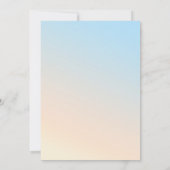 Sie ist auf Cloud 9 Babydusche Einladung (Rückseite)