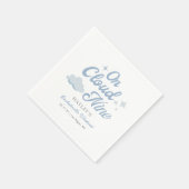 Sie ist auf Cloud 9 Bachelorette Wochenende Serviette (Ecke)