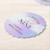 Sie ist auf Cloud 9 Brautparty Decor Dreamy Pastel Untersetzer (angewinkelt)