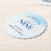 Sie ist auf Cloud 9 Brautparty Decor Dreamy Pastel Untersetzer (angewinkelt)