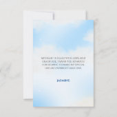 Sie ist auf Cloud 9 Brautparty Dreamy Sky Pastel T Dankeskarte (Rückseite)