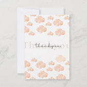 Sie ist auf Cloud 9 Brautparty Minimale Wolken Dankeskarte (Vorderseite)