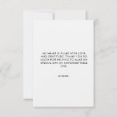 Sie ist auf Cloud 9 Brautparty Minimale Wolken Dankeskarte (Rückseite)