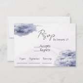 Sie ist auf Cloud 9 Brautparty Rsvp-Karte Mitteilungskarte (Vorderseite)