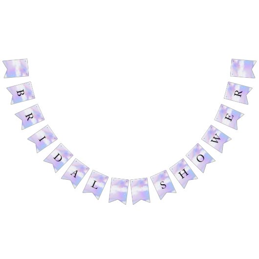 Sie ist auf Cloud 9 Brautparty Soft Sky Pastel Wimpelkette (Alle)