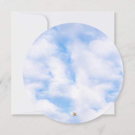 Sie ist auf Cloud 9 Dreamy Brautparty Clouds Einladung (Rückseite)