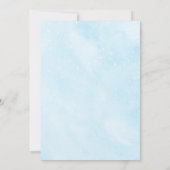 Sie ist auf Cloud 9 Dreamy Sky Blue Brautparty Einladung (Rückseite)