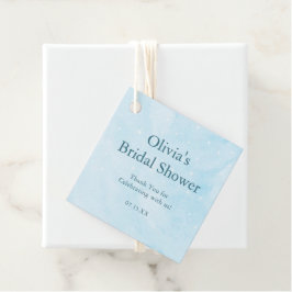Sie ist auf Cloud 9 Dreamy Sky Blue Brautparty Geschenkanhänger
