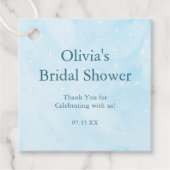 Sie ist auf Cloud 9 Dreamy Sky Blue Brautparty Geschenkanhänger (Vorderseite)