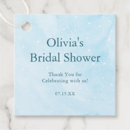 Sie ist auf Cloud 9 Dreamy Sky Blue Brautparty Geschenkanhänger