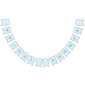 Sie ist auf Cloud 9 Dreamy Sky Blue Brautparty Wimpelkette (Alle)