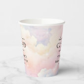 Sie ist auf Cloud 9 Dreamy Stars Brautparty Pappbecher (Links)