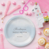 Sie ist auf Cloud 9 Dreamy Watercolor Brautparty Pappteller (Party)