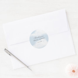 Sie ist auf Cloud 9 Dreamy Watercolor Brautparty Runder Aufkleber