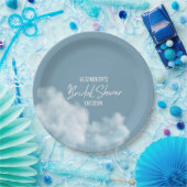 Sie ist auf Cloud 9 Elegant Brautparty Dreamy Pappteller (Party)