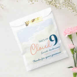 Sie ist auf Cloud 9 Elegant Texture Brautparty Geschenktütchen