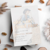 Sie ist auf Cloud 9 Foto Minimalistisch Brautparty Folieneinladung