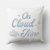 Sie ist auf Cloud 9 Junggeselinnen-Abschied Dekora Kissen (Rückseite)