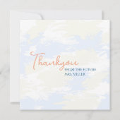 Sie ist auf Cloud 9 Minimalistisch Brautparty Dankeskarte (Vorderseite)
