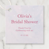 Sie ist auf Cloud 9 Pastel Dreamy Brautparty Geschenkanhänger (Vorderseite)