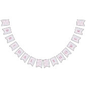 Sie ist auf Cloud 9 Pastel Dreamy Brautparty Wimpelkette (Alle)