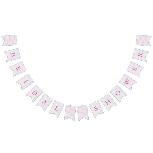 Sie ist auf Cloud 9 Pastel Dreamy Brautparty Wimpelkette (Alle)