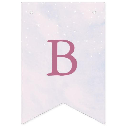 Sie ist auf Cloud 9 Pastel Dreamy Brautparty Wimpelkette (Zweite Fahne)