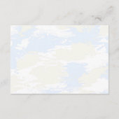 Sie ist auf Cloud 9 Rezept für Bride Brautparty Begleitkarte (Rückseite)