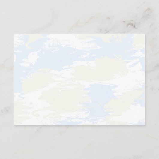 Sie ist auf Cloud 9 Rezept für Bride Brautparty Begleitkarte (Rückseite)