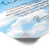 Sie ist auf Cloud 9 Ring Hunt Brautparty Game Poster (Ecke)