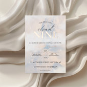 Sie ist auf Cloud 9 Rose Gold Elegantes Brautparty Folieneinladung