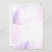 Sie ist auf Cloud 9 Soft Dusty rosa Brautparty Einladung (Rückseite)