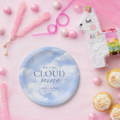 Sie ist auf Cloud Nine Blue Brautparty Pappteller (Party)