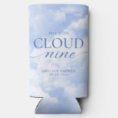 Sie ist auf Cloud Nine Blue Brautparty Selters Dosenkühler (Rückseite)