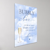 Sie ist auf Cloud Nine Blue Bubbly Bar Foliendrucke (Ablage )