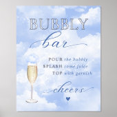 Sie ist auf Cloud Nine Blue Bubbly Bar Foliendrucke (Vorderseite)