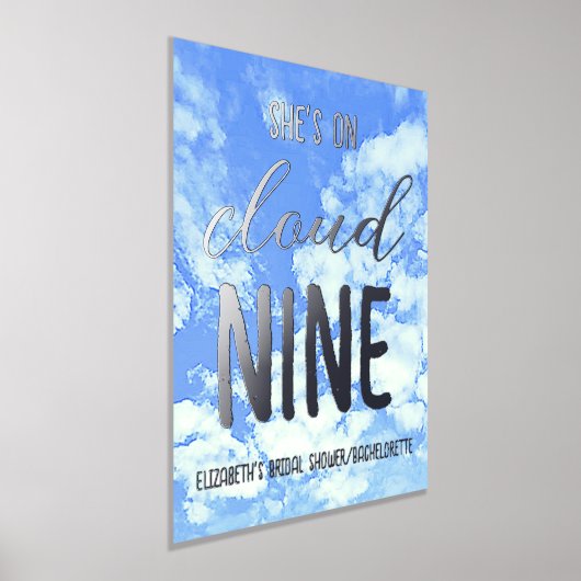 Sie ist auf Cloud Nine! Brautparty/Bachelorette Foliendrucke (Ablage )