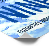 Sie ist auf Cloud Nine! Brautparty/Bachelorette Poster (Ecke)