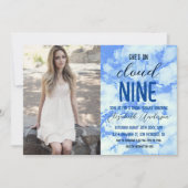 Sie ist auf Cloud Nine! Brautparty Einladung (Vorderseite)