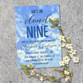 Sie ist auf Cloud Nine! Brautparty Einladung