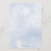 Sie ist auf Cloud Nine Brautparty Menükarte (Rückseite)