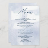 Sie ist auf Cloud Nine Brautparty Menükarte (Vorne/Hinten)