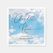 Sie ist auf Cloud Nine Brautparty Napkins Serviette (Vorderseite)