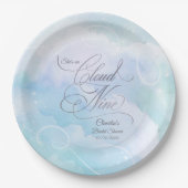 Sie ist auf Cloud Nine Brautparty Pappteller (Vorderseite)