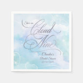 Sie ist auf Cloud Nine Brautparty Serviette (Vorderseite)