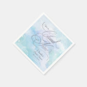 Sie ist auf Cloud Nine Brautparty Serviette (Ecke)